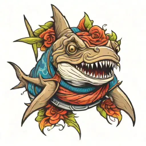 Hammerhead Shark Wearing A Jumper