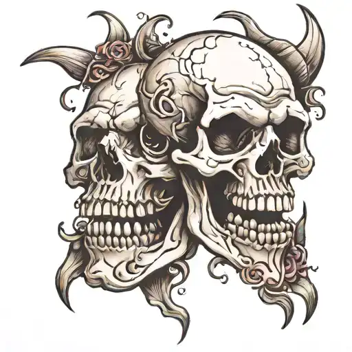 Molars With Skull Faces