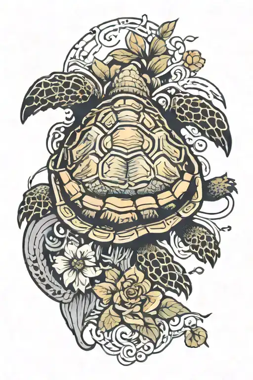 Sear Turtle Surrounded