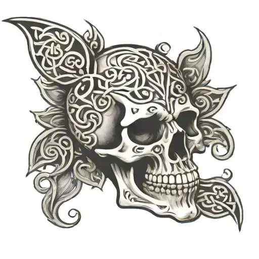 Celtic Skull Soft Shading
