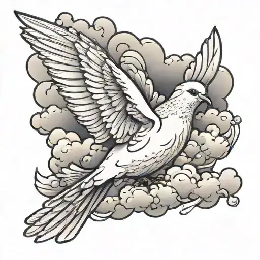 Dove And Cloud