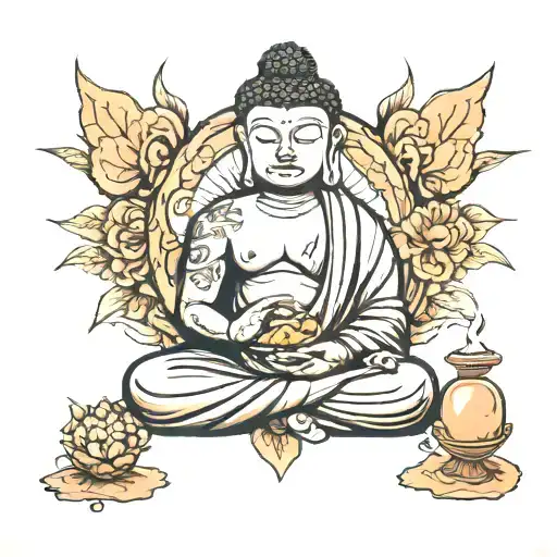 Buddha With A Peanut