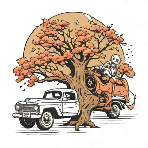 Moon Men Car Tree