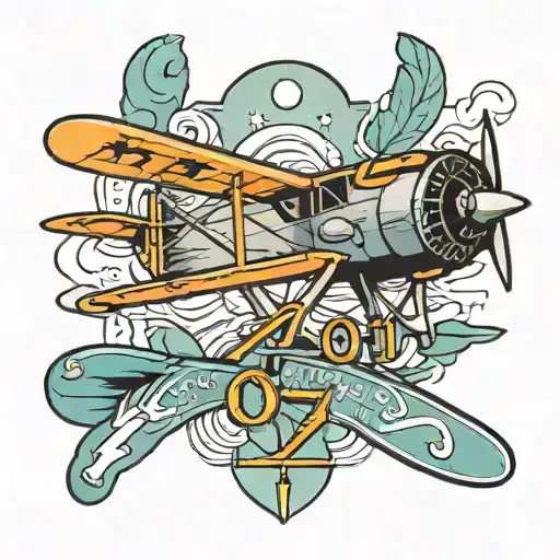 Airplane Roman Numerals 07 10 2001