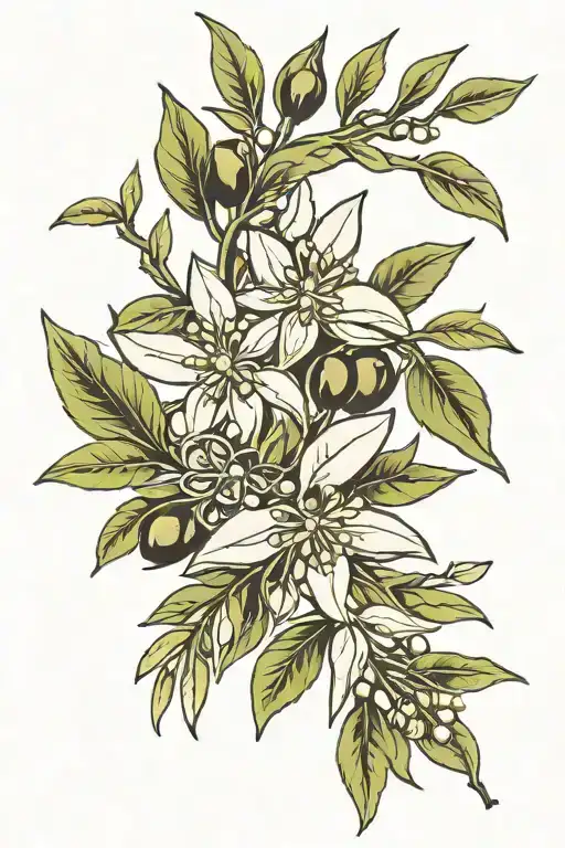 Olive Branch Vine Wrapping