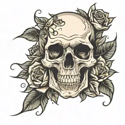 Skull And Roses