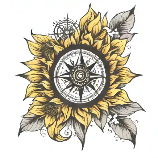 Compass Sunflower Kristal