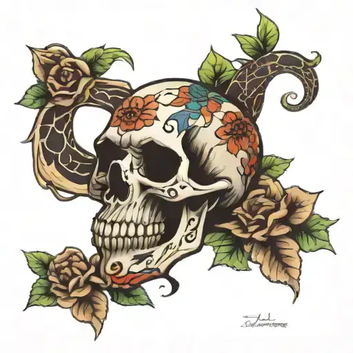 Skull Flower Snake