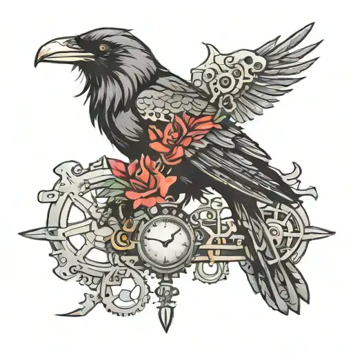 Steampunk Raven
