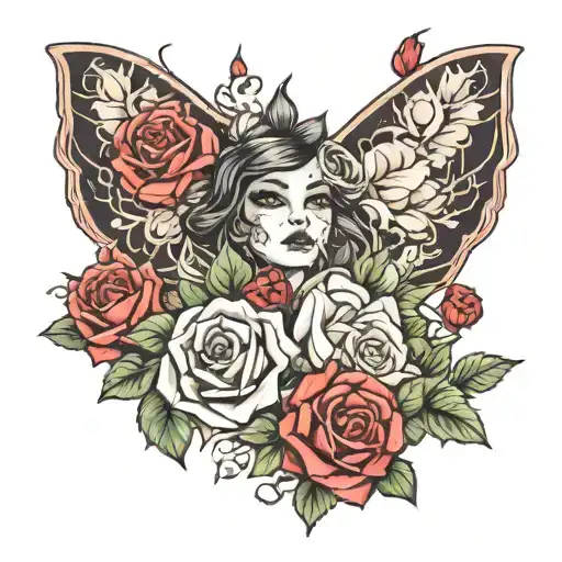 Hiena And Rose Growing