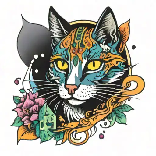 Rainbow Bridge With Catpaws Scattered