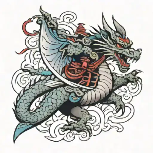 Samurai Dragon Flying