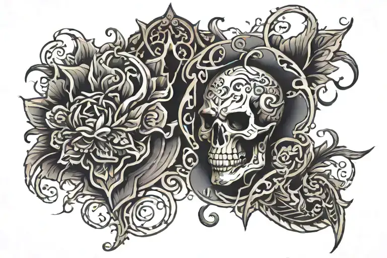 Dark Masculine Leg Sleeve