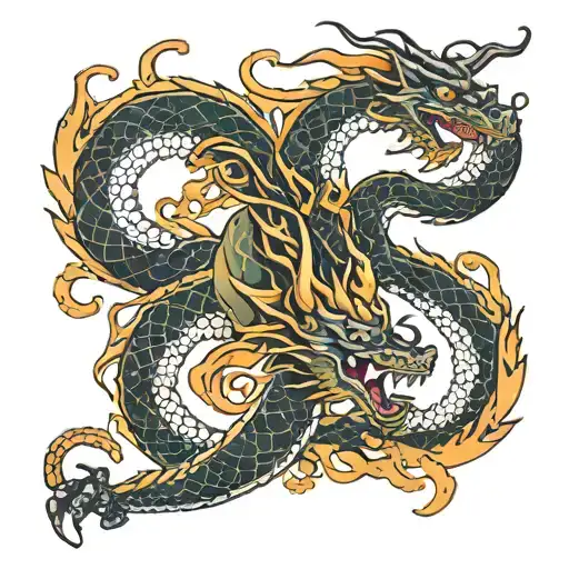 Dragon Tattoo Sleeve Tattoo Design