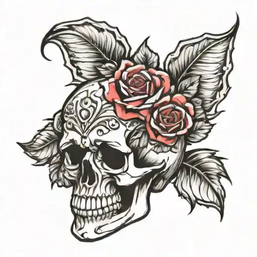 Skull And Roses