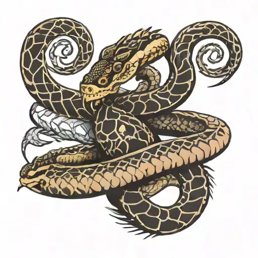 Date Of Birth In Roman Numerals And Around A Snake On The Forearm