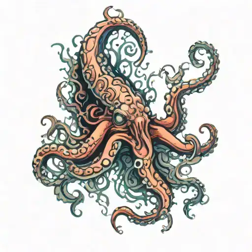 Kraken Emerging From The Depths