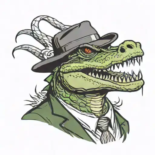 Gangster Crocodile Holding