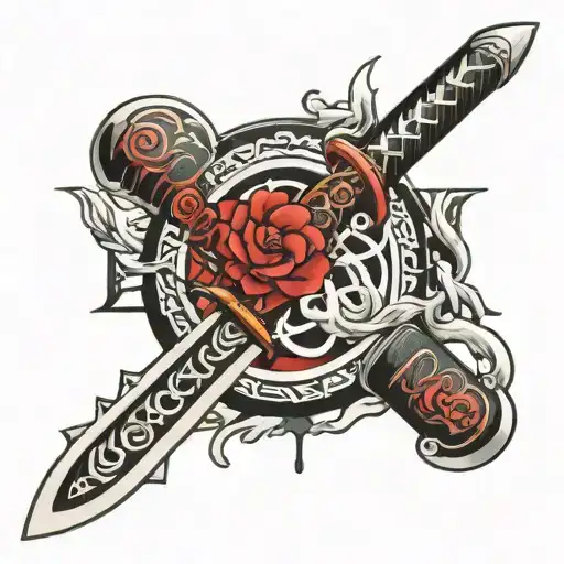 Onimask And Katana Sword