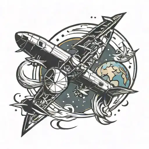 Aircraft Travel Space Moon