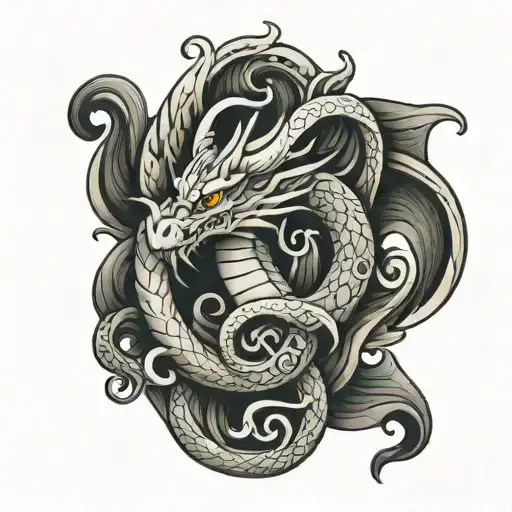 Tattoo Dragon Treble Clef Scars From Under The Skin On The Wrist