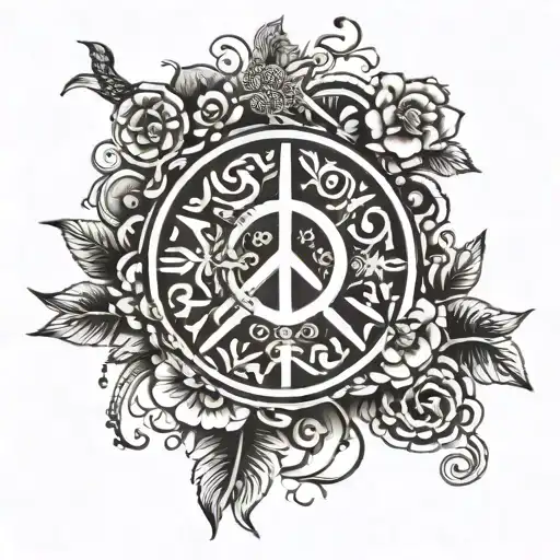 Name Bhavika & Hackz As Well With Peace Symbol And Computer Symbol As Well