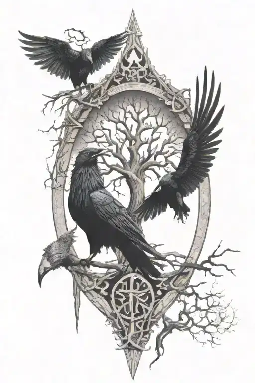 Yggdrasil Huginn & Muninn With The Realms