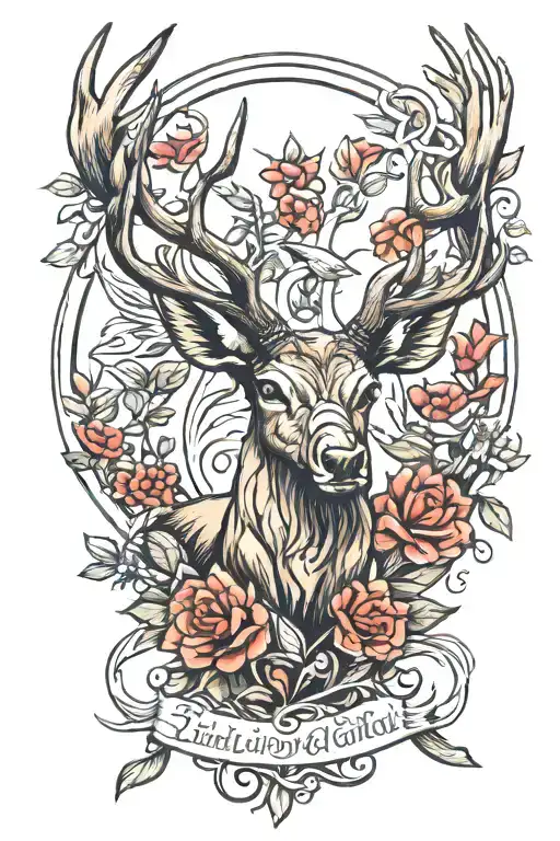 Elk Horn & Hummingbird Perched