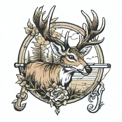 Hunting Deer Fishing Rod