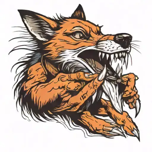 Hand Pulling A Tooth From A Rabid Fox