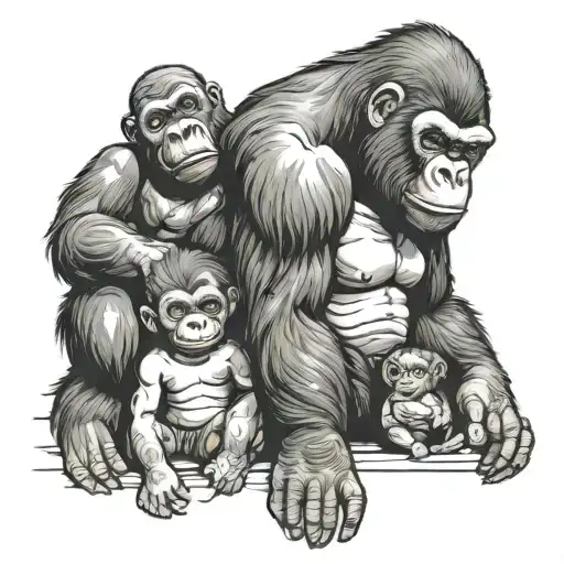 Gorilla And Babys