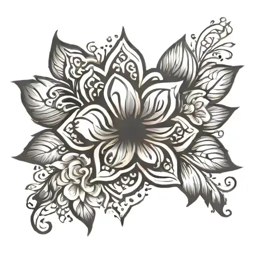 Dog Paw Print Flower