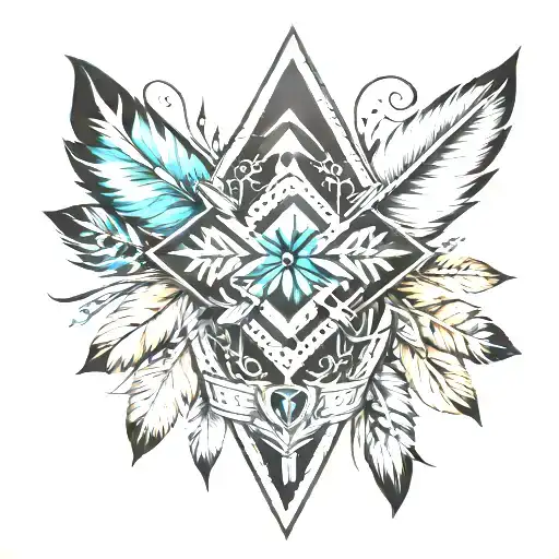 Arrow Feather Diamond