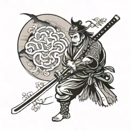 Samurai With Katana
