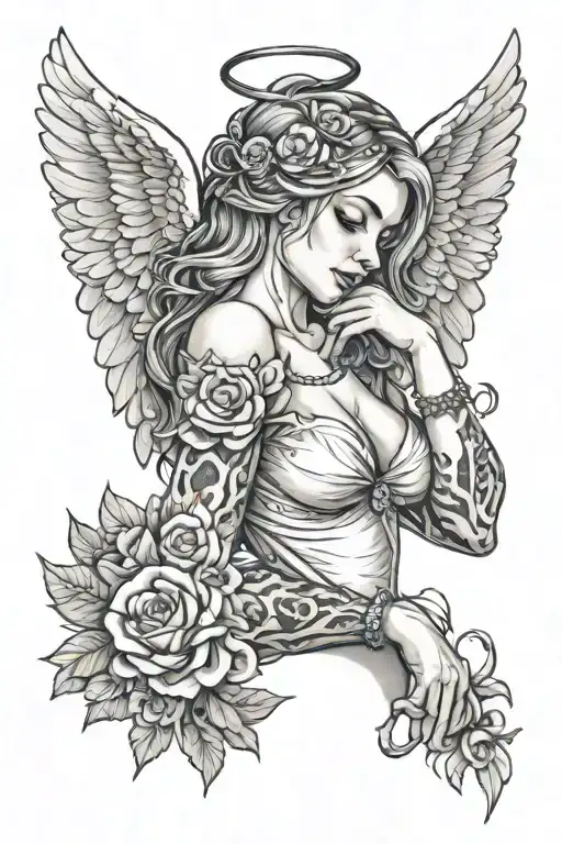 Sexy Angel Fixing Shoulder Scar Cover