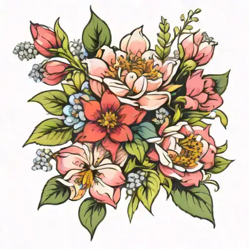 Birth Flower Bouquet