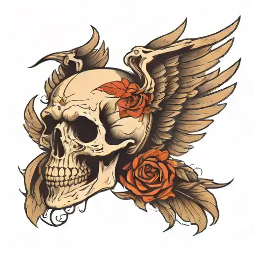 Skull With Wings