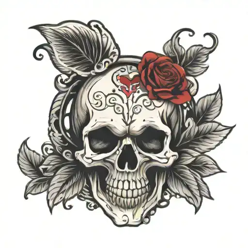 Skull With Heart