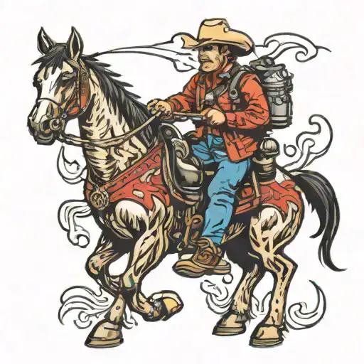 Firefighting Cowboy