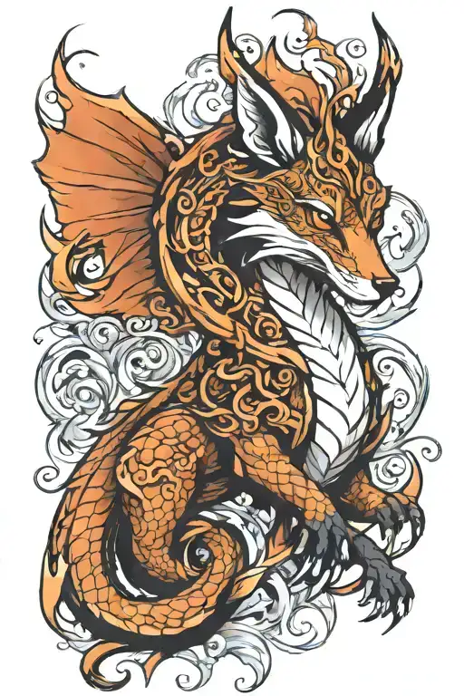 Dragon Fox Full Body