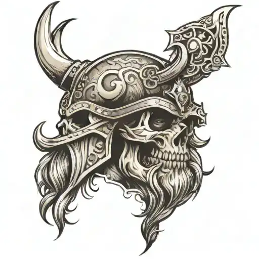 Vikings And Skull Soft Shading