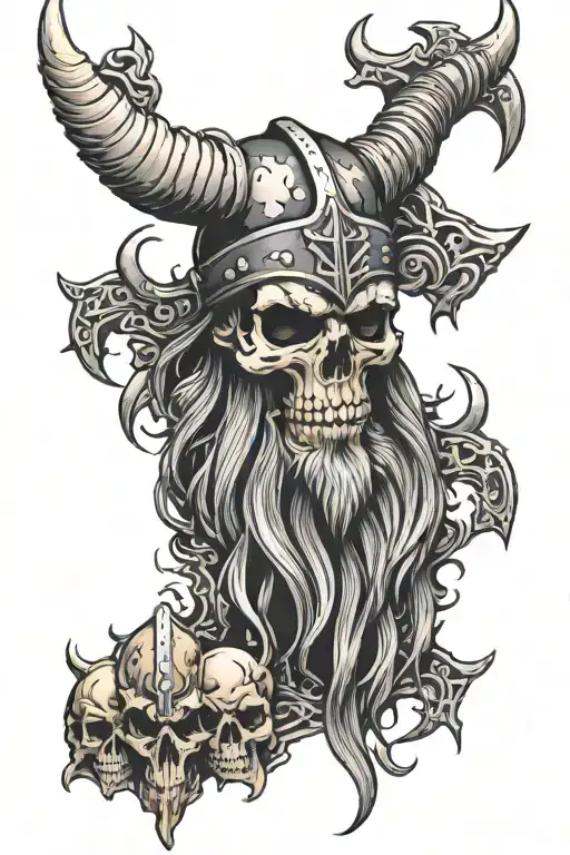Vikings And Skull Soft Shading