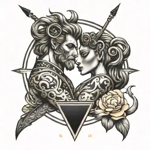 Leo Protecting Female Sagittarius Zodiac Sign