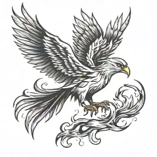 Phoenix Rising From The Ashes