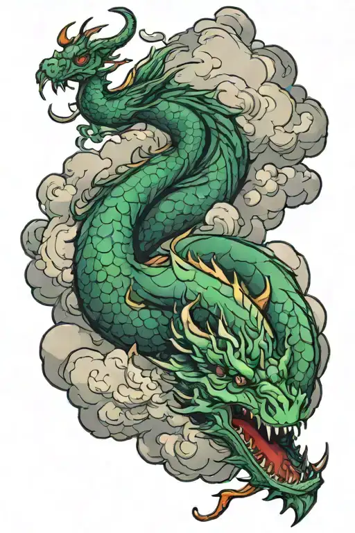 Dragon Clouds Floating