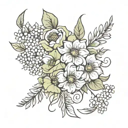 March And December Birth Flower Bouquet