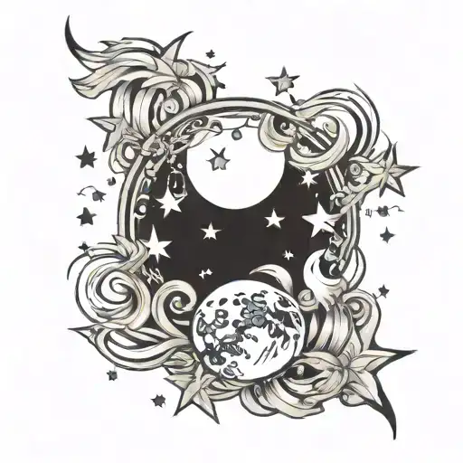 Moon And Stars