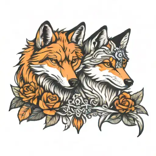 Wolf And Fox