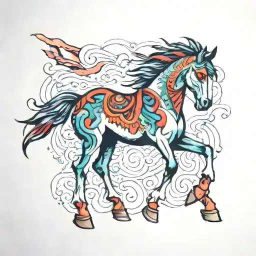 Colored Horse