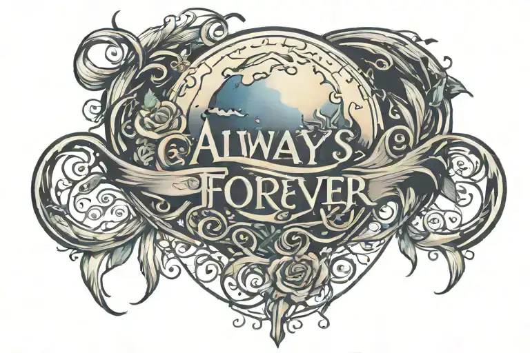 Always And Forever With A Moon Surrounded